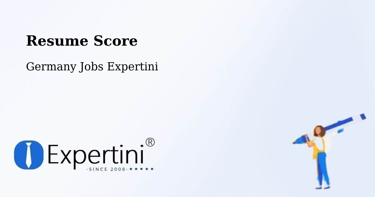 Resume Score & Job Description Match Tool – Windach - Germany Jobs Expertini